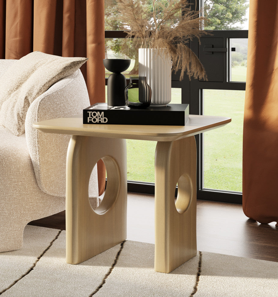 Nova Domus Oshana Modern White Oak End Table