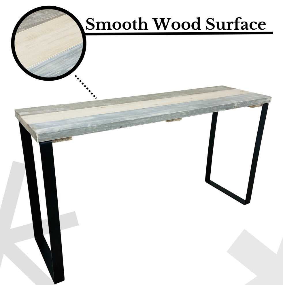 Barn Walls Bedroom Console Table Accent Table, Handcrafted, Farmhouse Mix, 48" Length