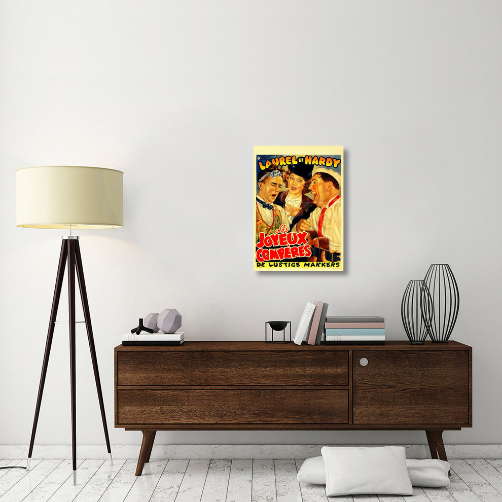 Laurel and Hardy, French, Les Joyeux Comperes, 22x30