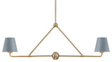 Crystorama Lighting Group XAV-B9302 Xavier 2 Light 42"W Linear - Vibrant Gold /