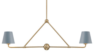 Crystorama Lighting Group XAV-B9302 Xavier 2 Light 42"W Linear - Vibrant Gold /