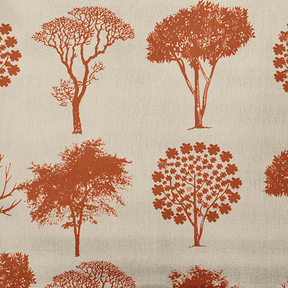 20" x 20" Field of Trees Decorative Throw Pillow, Sienna