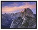 Half Dome California Landscape Photo Print on Canvas with Picture Frame, 28"x37"
