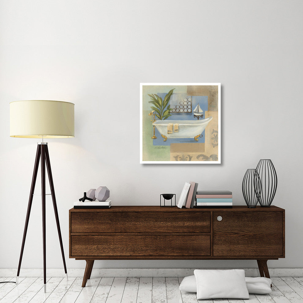 "Coastal Bathtub I" Digital Paper Print by Silvia Vassileva, 32"x32"