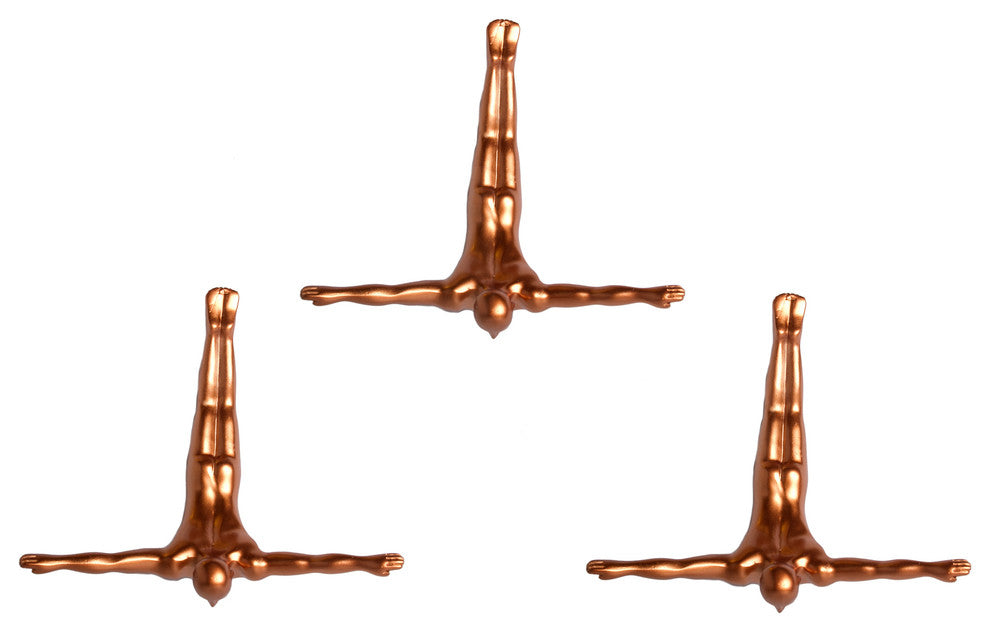 Wall Diver, Bronze 3-Pack
