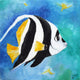 Marmont Hill, "Banner Fish" by Nicola Joyner Painting on Wrapped Canvas, 24x24