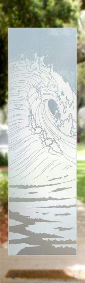 Front Door - Curl - Fiberglass Smooth - 36" x 80" - Knob on Left - Push Open