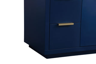 Bethany Single Bathroom Vanity, Blue, 54"
