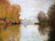 Claude Oscar Monet Autumn on the Seine at Argenteuil Wall Decal