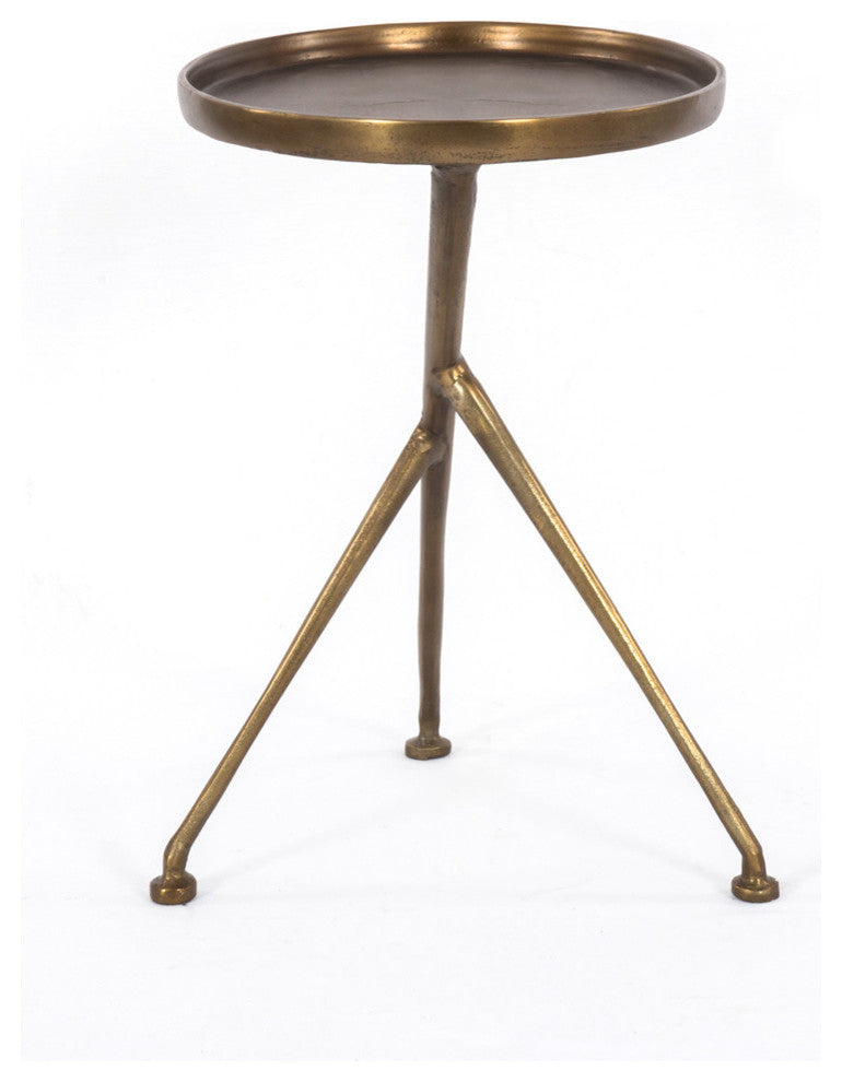 Schmidt Accent Table-Raw Antique Brass