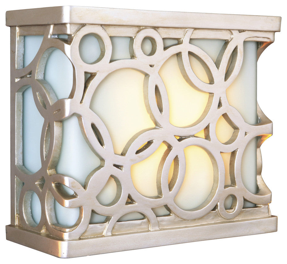 Craftmade Hand-Carved Circular Lighted LED Chime, Satin Nickel