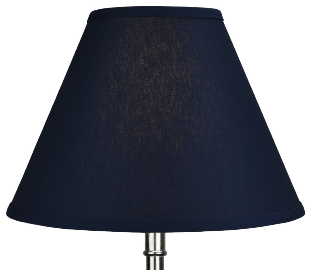 Fenchel Shades 6.5"x15"x11" Spider Attachment Empire Lamp Shade, Linen Navy