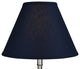 Fenchel Shades 6.5"x15"x11" Spider Attachment Empire Lamp Shade, Linen Navy