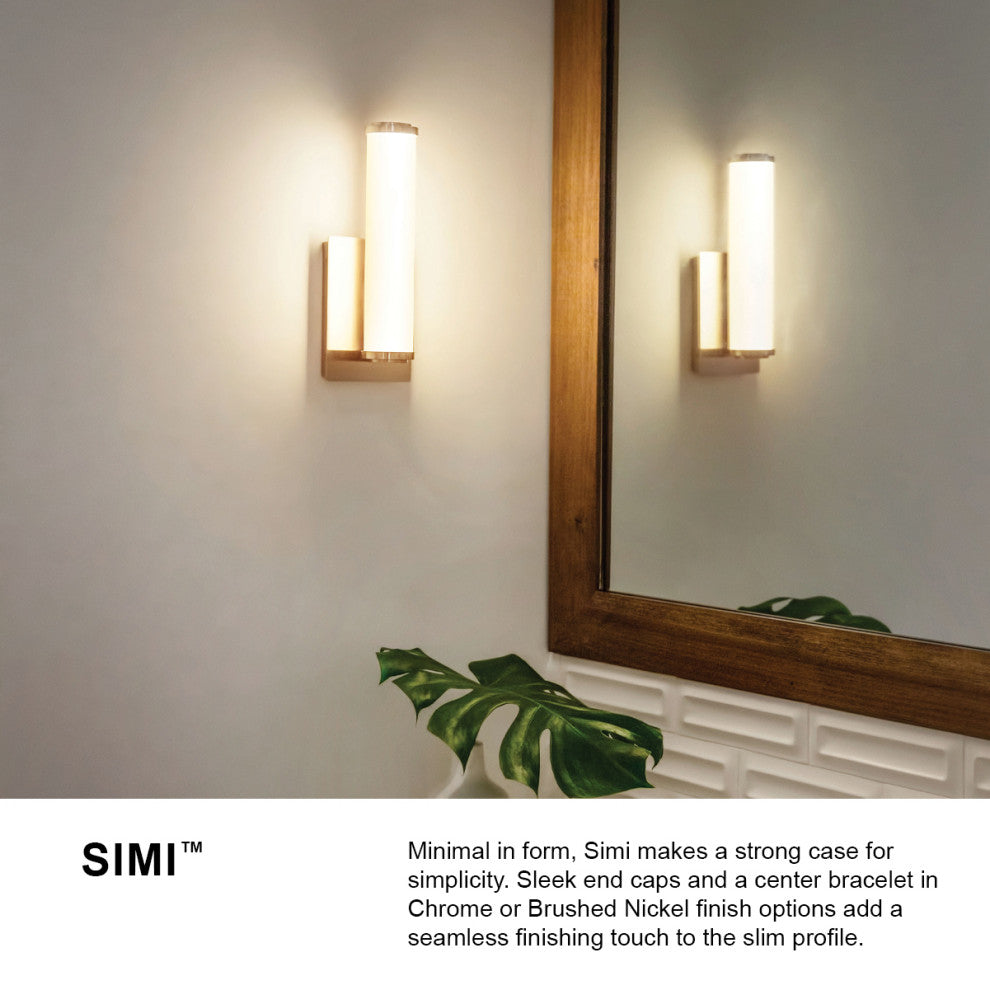 Hinkley Simi Medium Led Sconce, Chrome