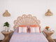 Rattan Petal Headboard Natural, Twin