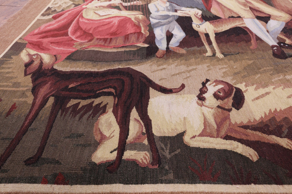 6' 0" X 6' 2" George Washington Tapestry Handmade Rug Q4598