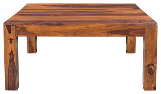 Timbergirl Solid Seesham Wood Cube Small Coffee table, Medium Square