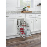 Two-Tier Bottom Mount Pull Out Steel Wire Organizer, 11.75"