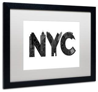 Robert Farkas 'NYC' Art, Black Frame, White Mat, 20x16