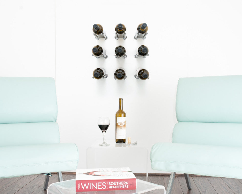 Vino Rails Designer Grid, Golden Bronze, 3x3 (9 Bottles)
