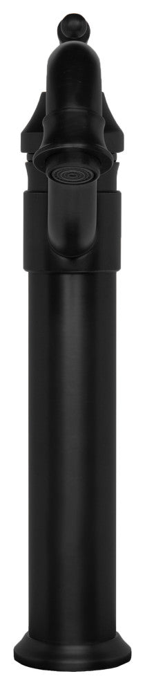 Clear Scalloped Tempered Glass Vessel Bathroom Sink with Faucet and Drain, Matte Black