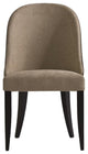 Curved Back Upholstered Dining Chair | Andrew Martin Aldwick, Brown
