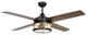 Black 52 in Modern Ceiling Fan with Remote Control