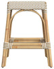 Robias Rectangular Rattan 24.5" Counter Stool, Tan/Beige