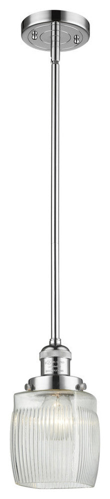 Innovations Lighting 201S-Pc-G302 1 Light 8 Inch Mini Pendant