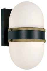 Crystorama Lighting Group CAP-8501 Capsule 10" Tall Wall Sconce - Matte Black /