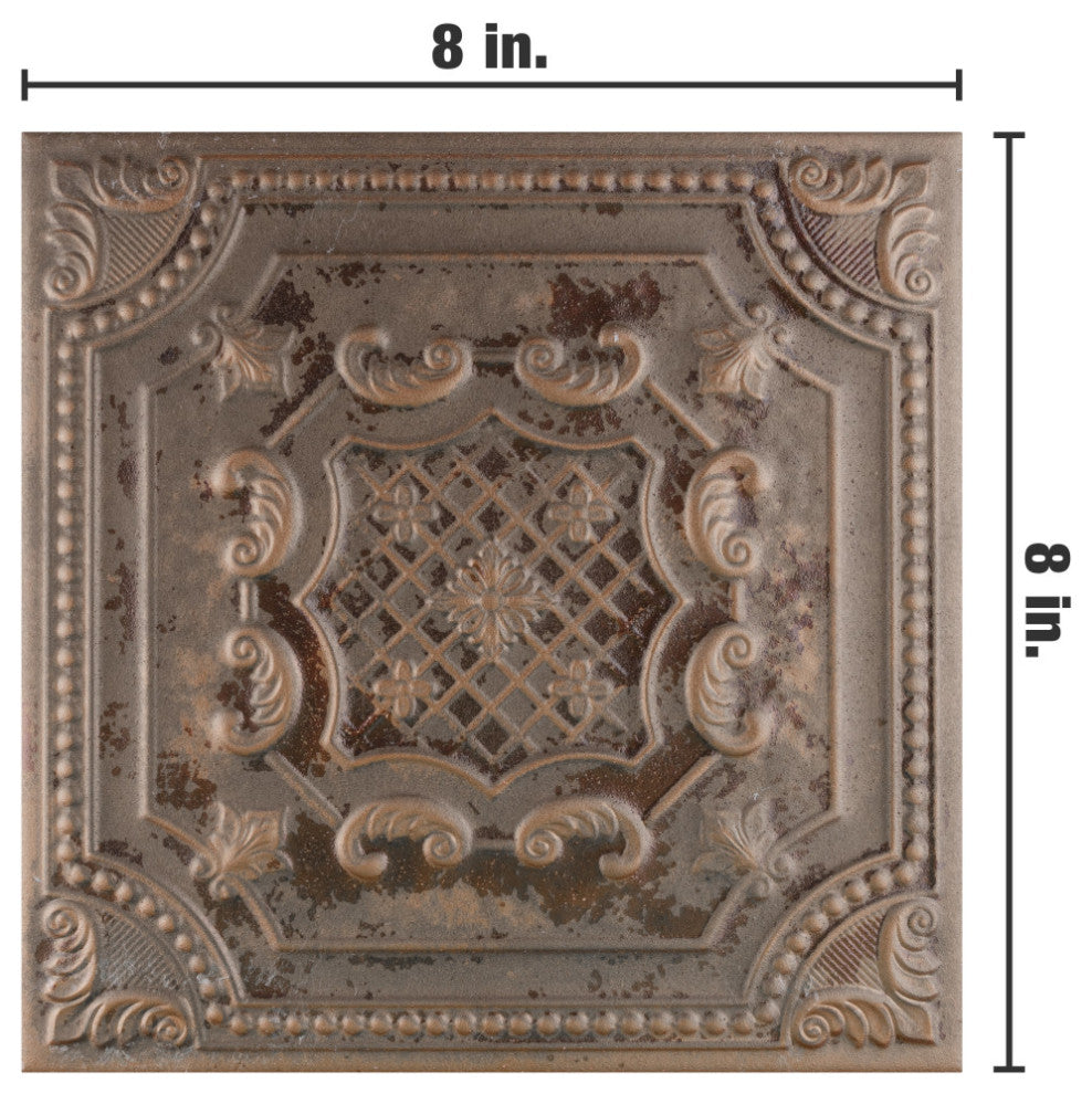 Fitz Copper Ceramic Wall Tile