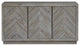 Modus Herringbone Solid Wood Three Door Sideboard in Rustic Latte