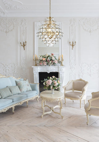 Home Living 24" Chandelier, Satin Gold