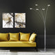 Etherium 73" LED 5-Arched Floor Lamp With Touch Dimmer