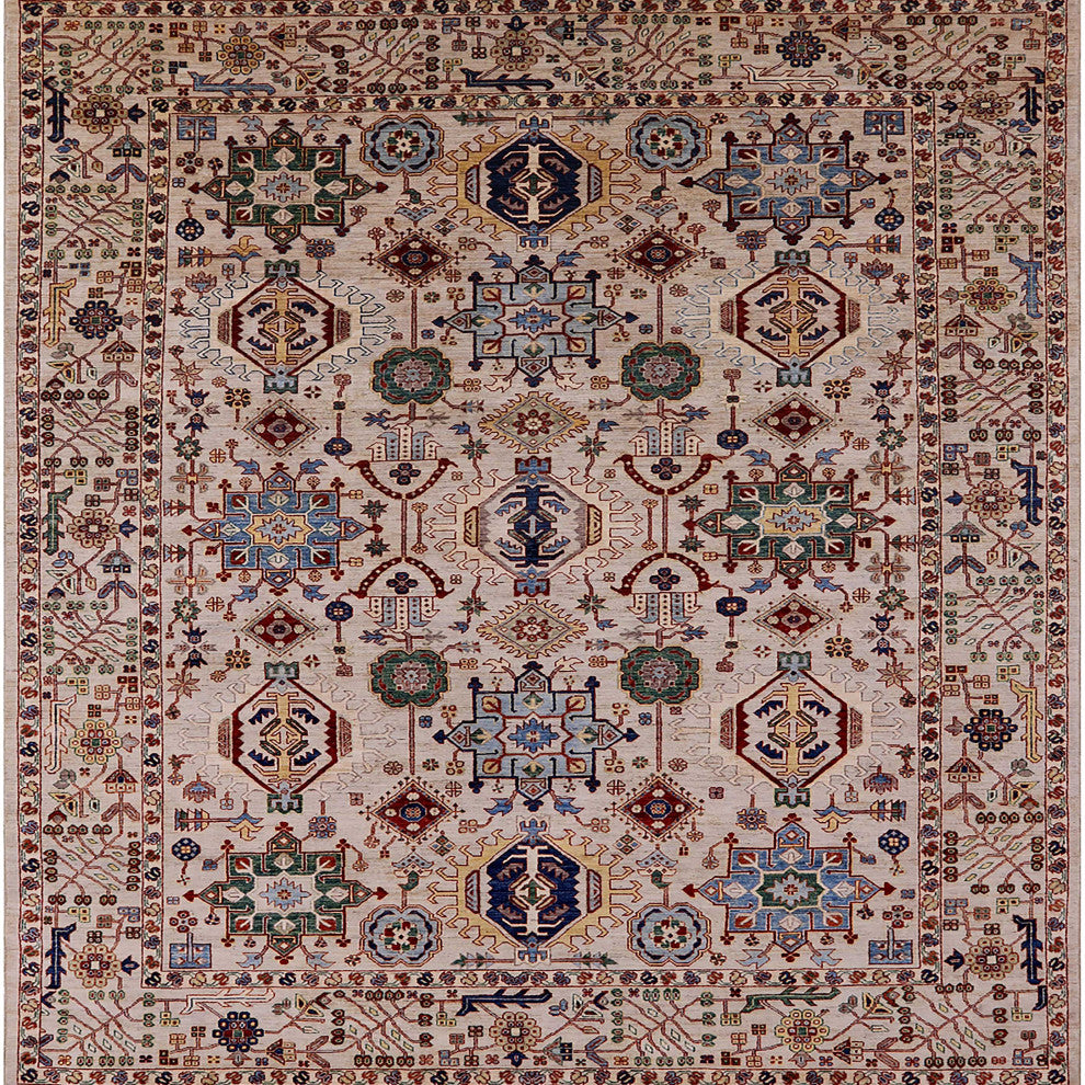 Ahgly Company Indoor Square Mid-Century Modern Area Rugs, 8' Square