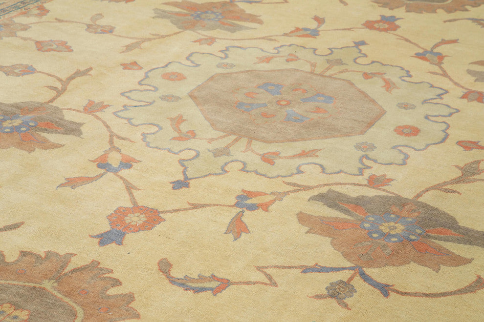 Rug N Carpet - Handmade Oriental 13' 3" x 19' 7" Oversize Oushak Area Rug