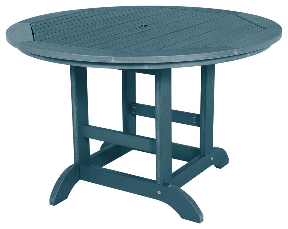 Round Dining Table, 48", Nantucket Blue