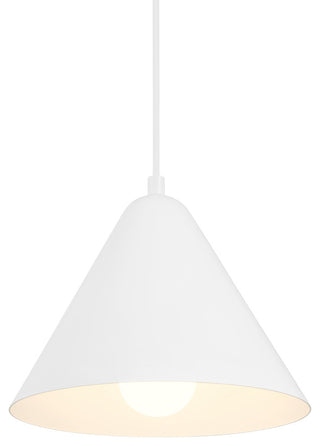 Ford LED Pendant, Replaceable LED, Matte White, 9.5in