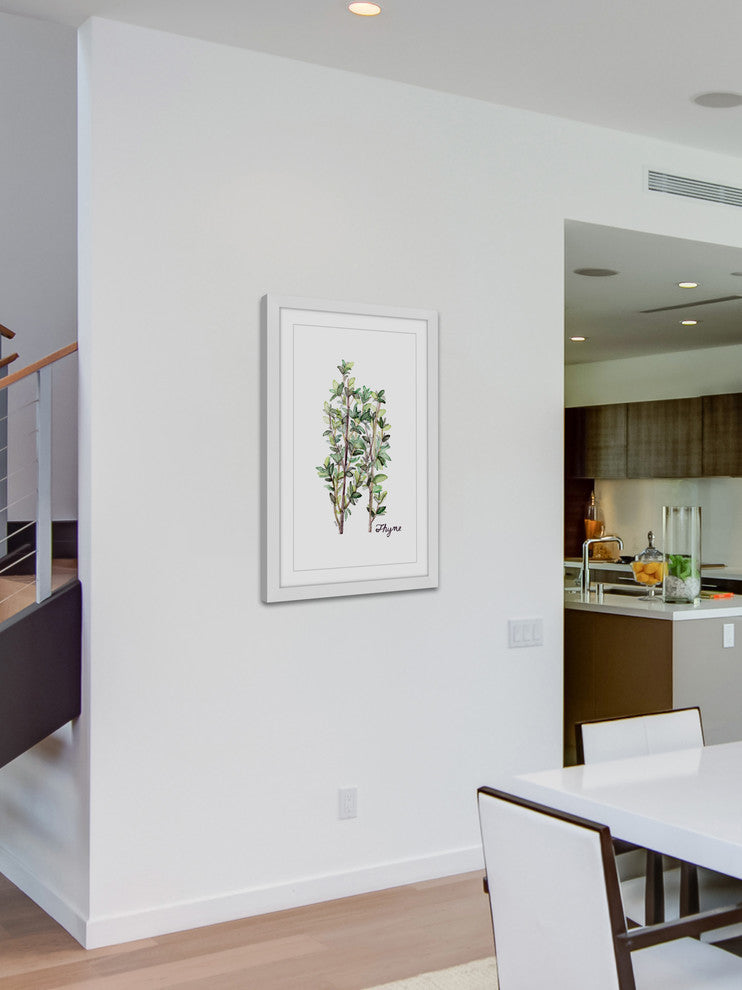 "Herb Thyme" Framed Print by Rachel Byler
