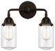 288-2W-OB-G312-LED 2 Light 12.5" Bath Vanity Light, Oil Rubbed Bronze