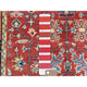 Fire Brick Afghan Peshawar Heriz Wool Hand Knotted Oriental Rug, 3'10"x6'