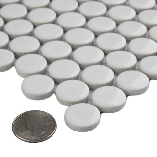Metro Penny Porcelain Mosaic Floor and Wall Tile, Sample
