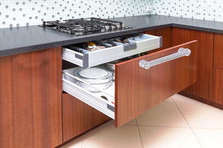 8" Door Pull With Twist Accents, Venetian Bronze