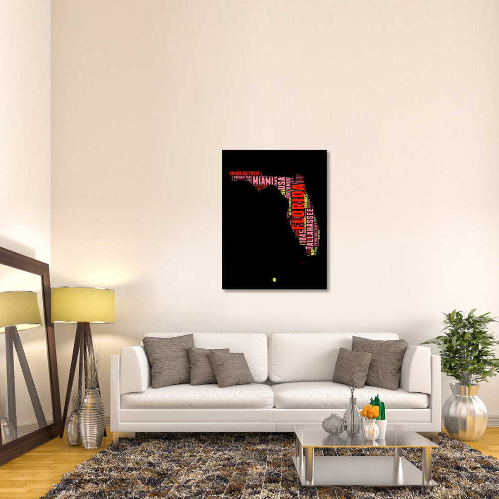 "Florida Word Cloud 1" Fine Art Print