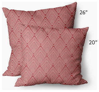 Lifeflor Diamond Decorative Throw Pillow, Ligonberry Red, 26"x26"