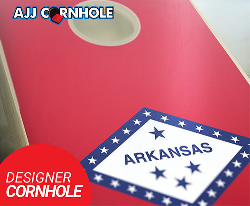 Arkansas Flag Cornhole Set