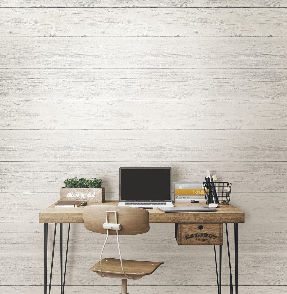 Wood Board Peel and Stick Wallpaper, 4 Rolls