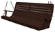 Pressure Treated Pine Highback Swing, Walnut Stain, 5 Foot