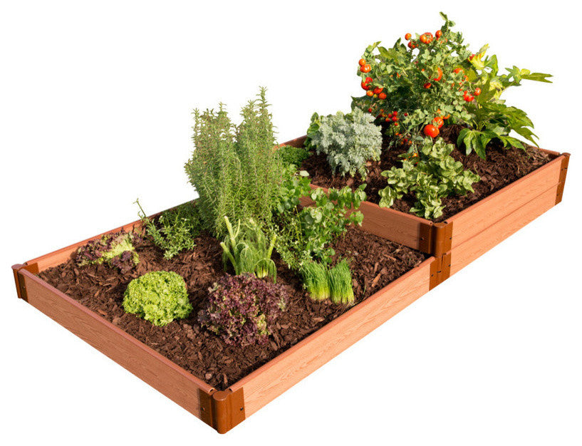 Classic Sienna Raised Garden Bed Terraced 4ï¿½x8ï¿½x11", 1" profile