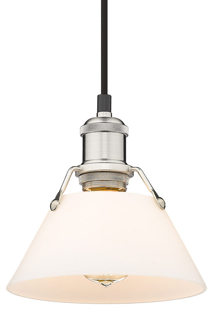 Golden Lighting 3306-S OP Orwell 8"W Mini Pendant - Pewter